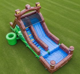 T8-7510 Escorregador Aquático Inflável com Tema Super Mario