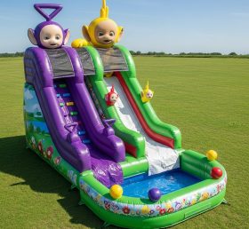 T8-7516 Escorrega Aquático Inflável com Tema dos Teletubbies