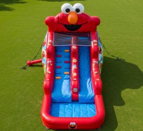 T8-7566 Escorrega Aquático Inflável Tema Tickle Me Elmo