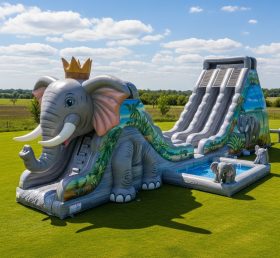 T8-7666 Escorregador Gigante com Tema de Elefante