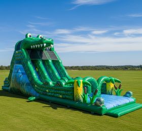 T8-7745 Escorregador Inflável com Tema de Crocodilo
