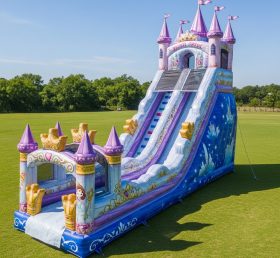 T8-8733 Castelo de Princesa Escorregador Inflável Seco