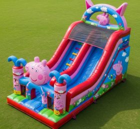 T8-8748 Escorregador Seco Inflável da Peppa Pig