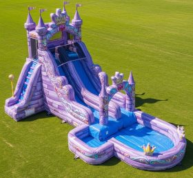T8-8769 Castelo de Princesa Escorrega Aquático Inflável