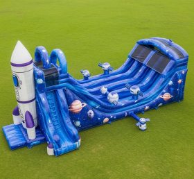 T8-8966 Escorregador Inflável Temático Espacial