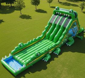 T8-9000 Escorregador Inflável de Água Crocodilo