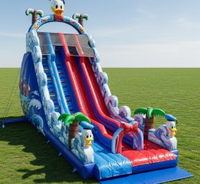 T8-9015 Escorregador Inflável Donald Duck