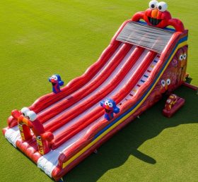 T8-9059 Escorregador Inflável Tickle Me Elmo