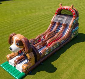 T8-9105 Escorregador Inflável com Tema de Cachorro