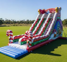 T8-9117 Escorregador Inflável com Tema de Natal