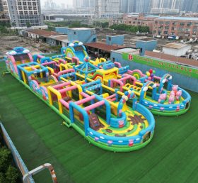 CR2-100 Corrida Desafiante Gigante Inflável com Tema Peppa Pig