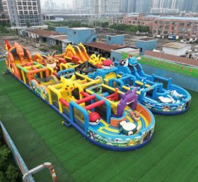 CR2-106 Pista de Obstáculos Inflável Gigante com Tema Pokémon Desafiadora