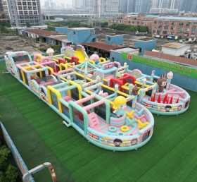 CR2-108 Corrida Desafiadora com Tema Pop Mart Gigante Pista de Obstáculos Inflável