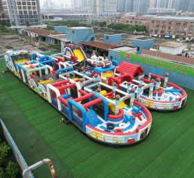 CR2-111 Pista Desafiadora Temática do Snoopy Gigante de Obstáculos Infláveis