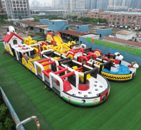 CR2-113 Corrida Desafiadora Temática do Snoopy Gigante Curso de Obstáculos Inflável