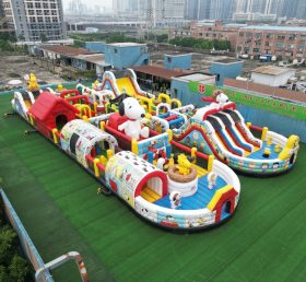 CR2-114 Pista de Obstáculos Inflável Gigante com Tema Snoopy Desafiante