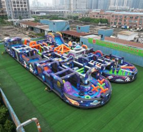 CR2-122 Corrida Desafiante com Tema Espacial Gigante Pista de Obstáculos Inflável