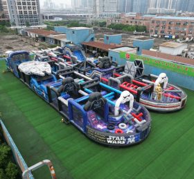 CR2-132 Corrida Desafiante com Tema Star Wars Gigante Pista de Obstáculos Inflável