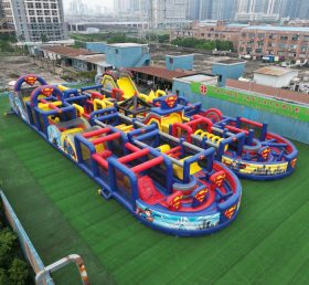 CR2-134 Pista de Obstáculos Gigante Inflável com Tema do Superman