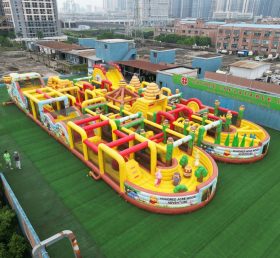 CR2-166 Tema Winnie the Pooh Corrida Desafiadora Gigante Curso de Obstáculos Inflável