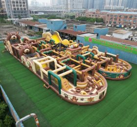 CR2-174 Pista de Obstáculos Gigante Inflável com Tema de Urso