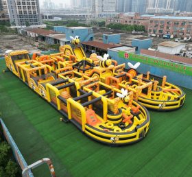 CR2-176 Corrida Desafiadora Tema Abelha Grande Pista de Obstáculos Inflável
