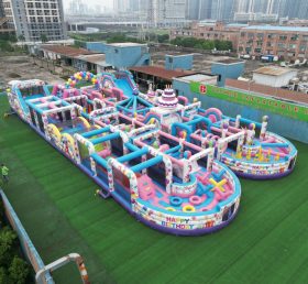 CR2-178 Pista de Obstáculos Inflável Gigante Temática de Aniversários
