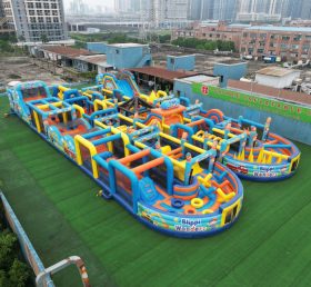 CR2-19 Pista de Obstáculos Gigante Insuflável Desafiadora com Tema Blippi Wonders