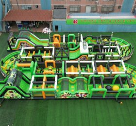 CR2-267 Pista Desafiadora Temática Ben 10 Gigante de Obstáculos Infláveis