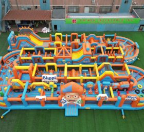 CR2-273 Corrida Desafiante Gigante de Obstáculos Infláveis com Tema Blippi Wonders