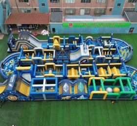 CR2-288 Pista de Obstáculos Gigante Inflável com Tema de Criptomoeda Desafiante