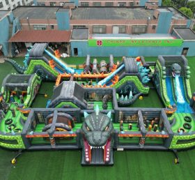 CR2-300 Percurso de Obstáculos Inflável Gigante com Tema Godzilla