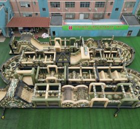 CR2-312 Estilo Militar Tema Corrida Desafiadora Gigante Pista de Obstáculos Inflável