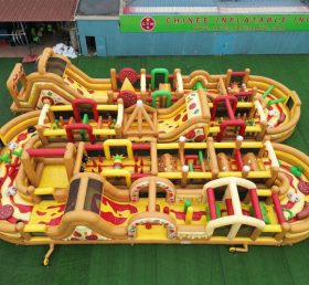 CR2-319 Percurso de Obstáculos Inflável Gigante Temático de Pizza
