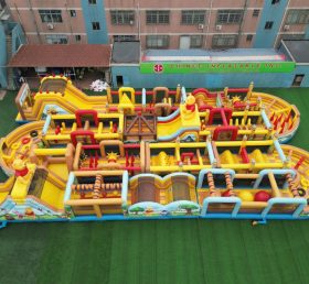 CR2-338 Curso de Obstáculos Inflável Gigante com Tema do Winnie the Pooh