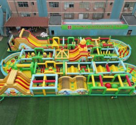 CR2-339 Curso de Obstáculos Inflável Gigante Tema Winnie the Pooh Desafio