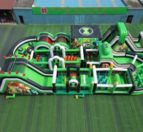 CR2-344 Corrida Desafiante Temática Ben 10 Gigante Pista de Obstáculos Inflável