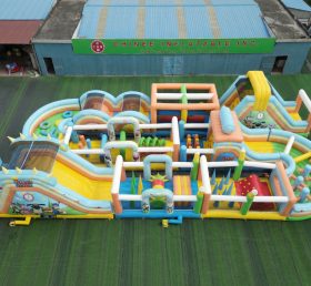 CR2-353 Pista Desafiadora com Tema Timmy Time Gigante de Obstáculos Infláveis