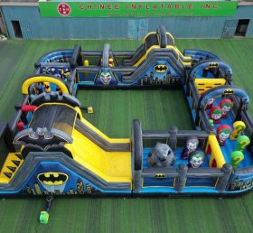 CR2-362 Pista de Obstáculos Gigante Inflável com Tema Batman Desafiadora