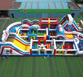 CR2-389 Pista de Obstáculos Gigante Inflável com Tema Gundam Desafiadora