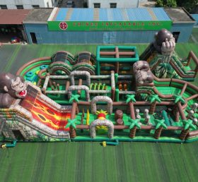 CR2-394 Pista de Obstáculos Gigante Inflável com Tema King Kong Desafio