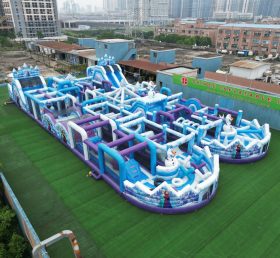 CR2-41 Pista de Obstáculos Gigante com Tema Frozen Desafiador Inflável
