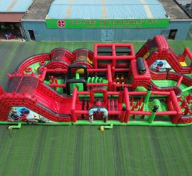 CR2-411 Pista Desafiadora Gigante Inflável com Tema Miraculous Ladybug