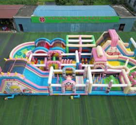 CR2-422 Tema Pop Mart Pista de Obstáculos Inflável Gigante