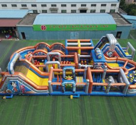 CR2-429 Tema Rusty Rivets Corrida Desafiadora Gigante Obstáculo Inflável