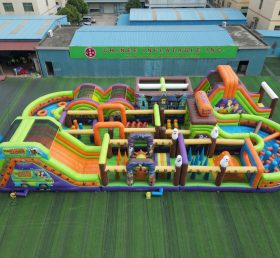 CR2-430 Corrida Desafiante Temática do Scooby-Doo Gigante Pista de Obstáculos Inflável