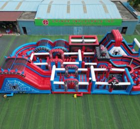 CR2-439 Pista de Obstáculos Gigante Inflável com Tema Homem-Aranha Desafiadora