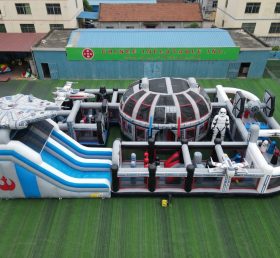 CR2-442 Pista de Obstáculos Gigante Inflável Desafiadora com Tema Star Wars