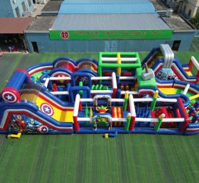 CR2-447 Pista de Obstáculos Gigante Inflável com Tema dos Vingadores Desafiadora