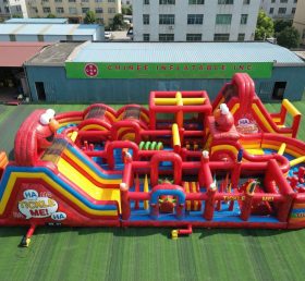 CR2-453 Corrida Desafiadora Gigante de Obstáculos Infláveis com Tema Tickle Me Elmo